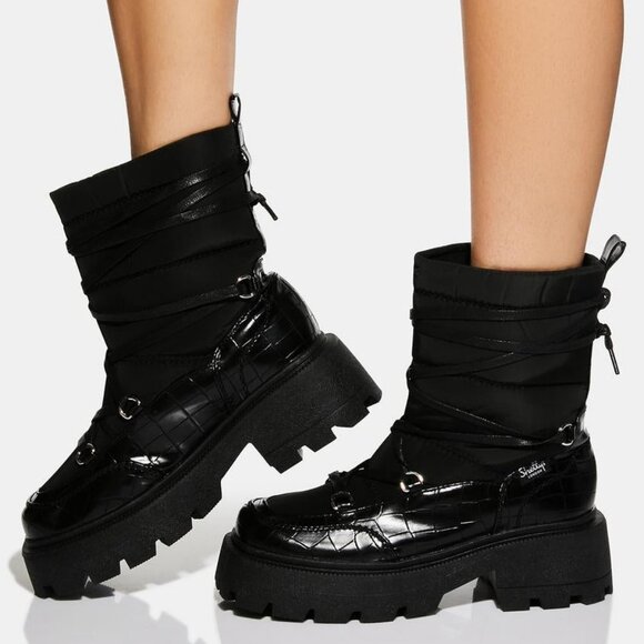 Shellys London BIG BLACK  Snowfall Snow Boots  ( BRAND NEW !!! ) - Picture 1 of 8